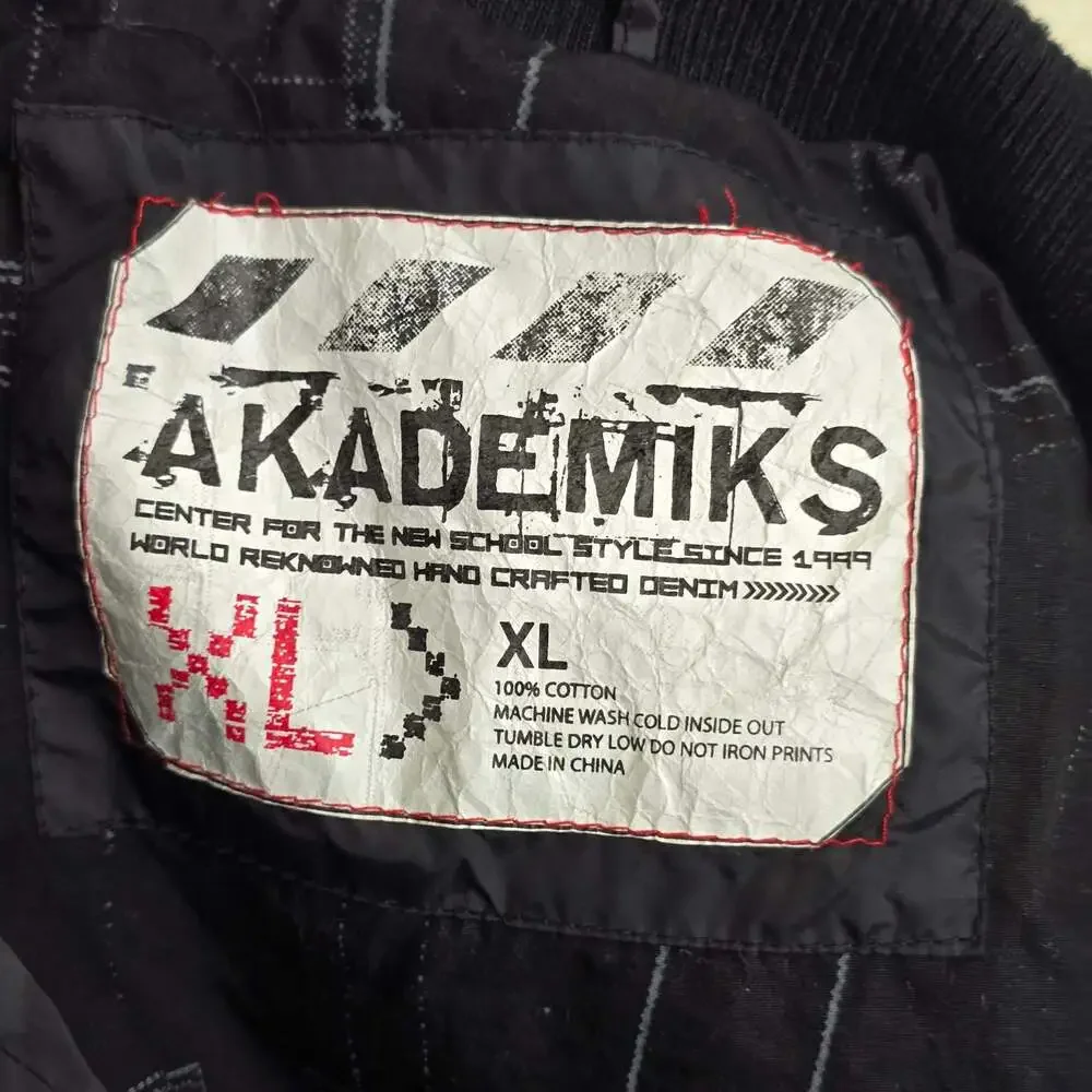 Akademiks Men's Graphic Print Tactical Ranger Style Vest Black Size XL